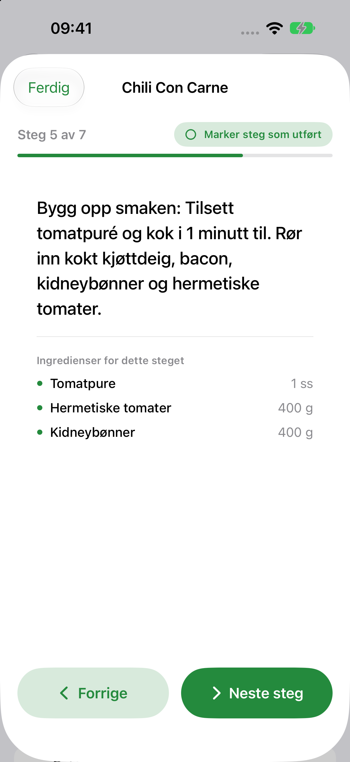 Foodwin Cooking Mode